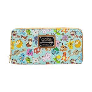 LOUNGEFLY POKEMON TEAL MINI WALLET new with tags